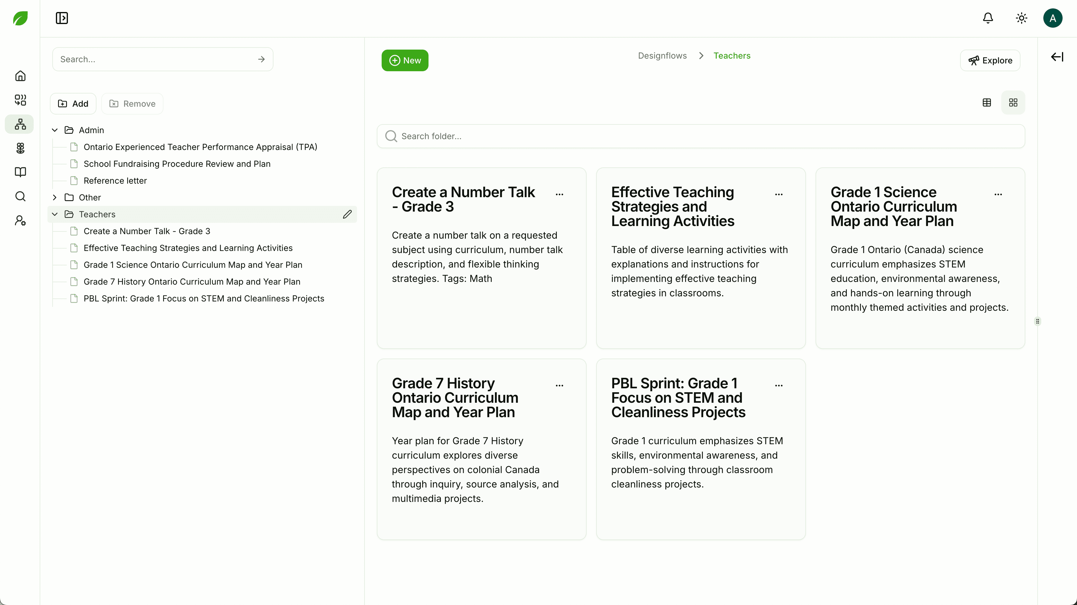 Screenshot of personal folders and documents