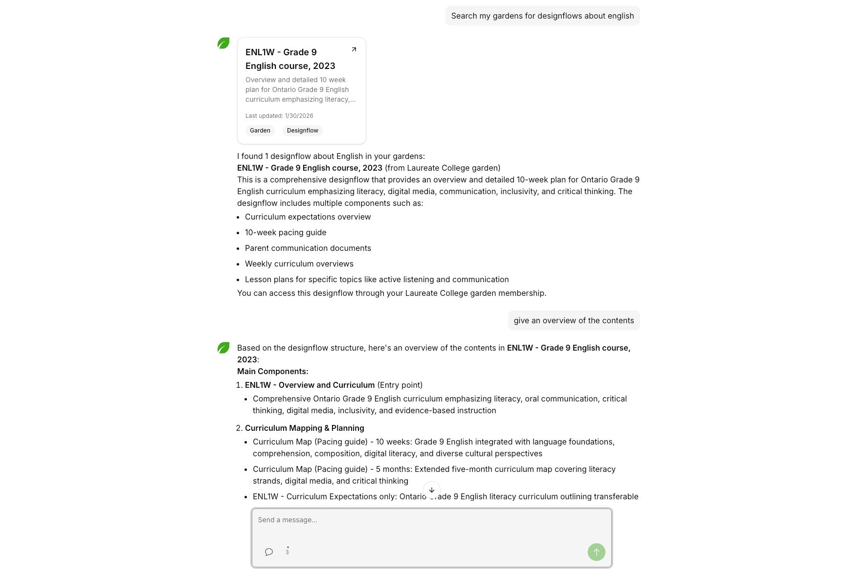 Knowledge Commons — semantic search across all published district resources, ranked by adoption