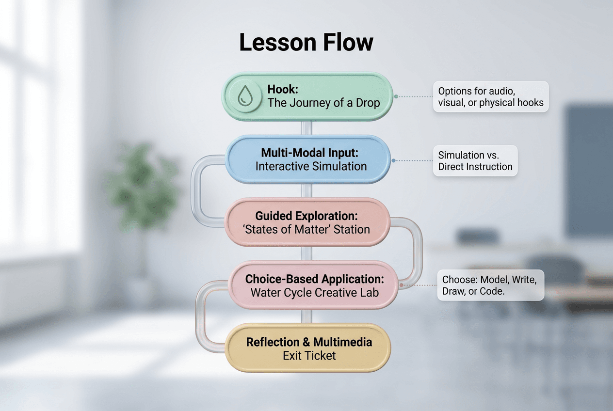 Framework propagation — coach-moderated Garden distributing UDL Designflows across 30 schools